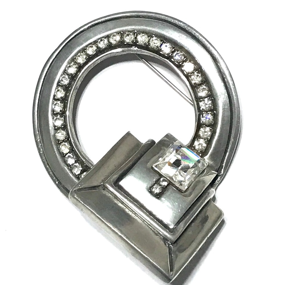 FAHRENHEIT Huge Vintage Designer Brooch